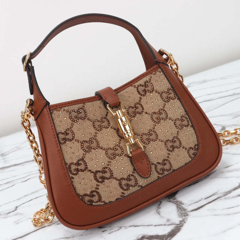 Jackie 1961 Crystal GG Mini Shoulder Bag 675799