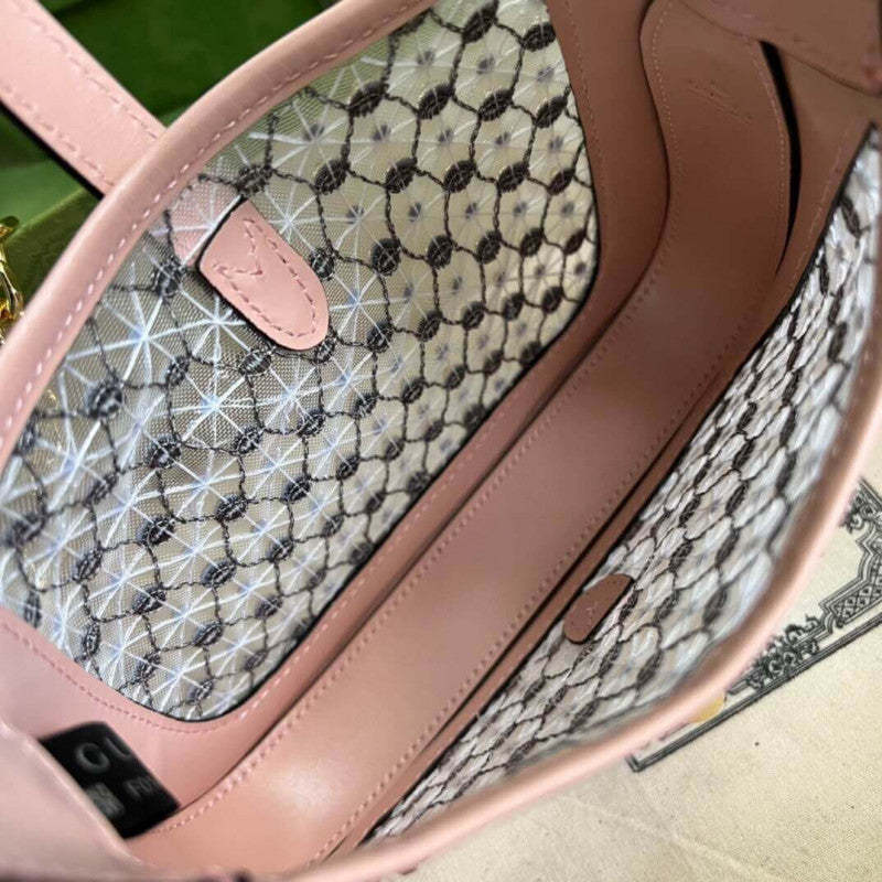 Jackie 1961 Mini Crystal GG Should Bag 677027 Black