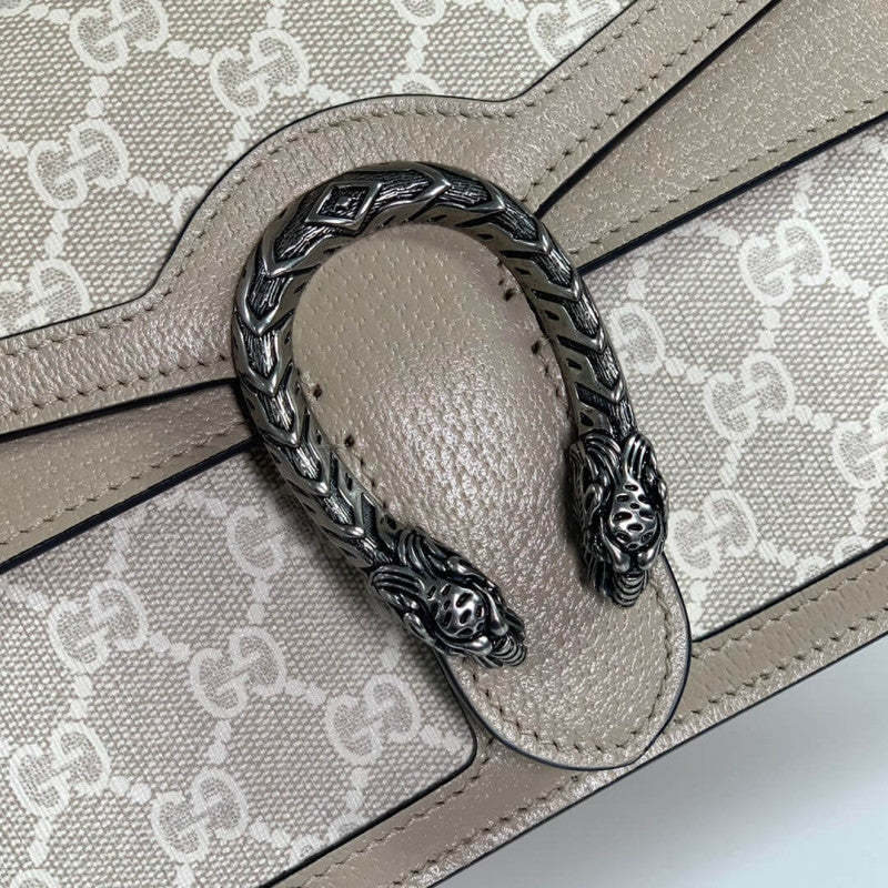 large Dionysus Top Handle Bag 739496 Oatmeal Leather Trim