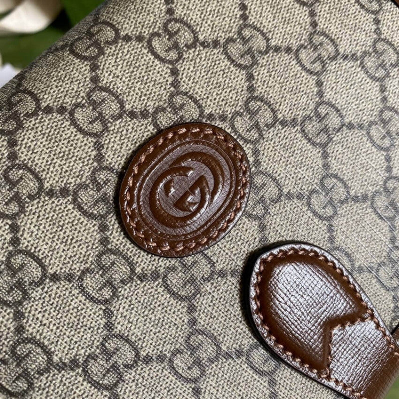 Mini Shoulder Bag with Interlocking G in GG Supreme 671620