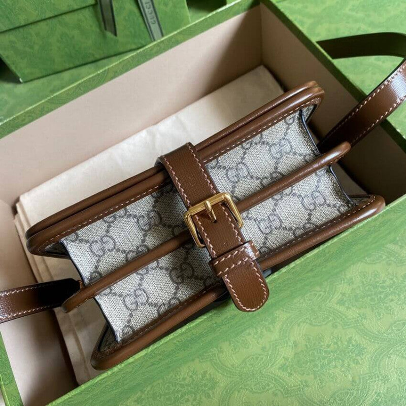 Mini Shoulder Bag with Interlocking G in GG Supreme 671620