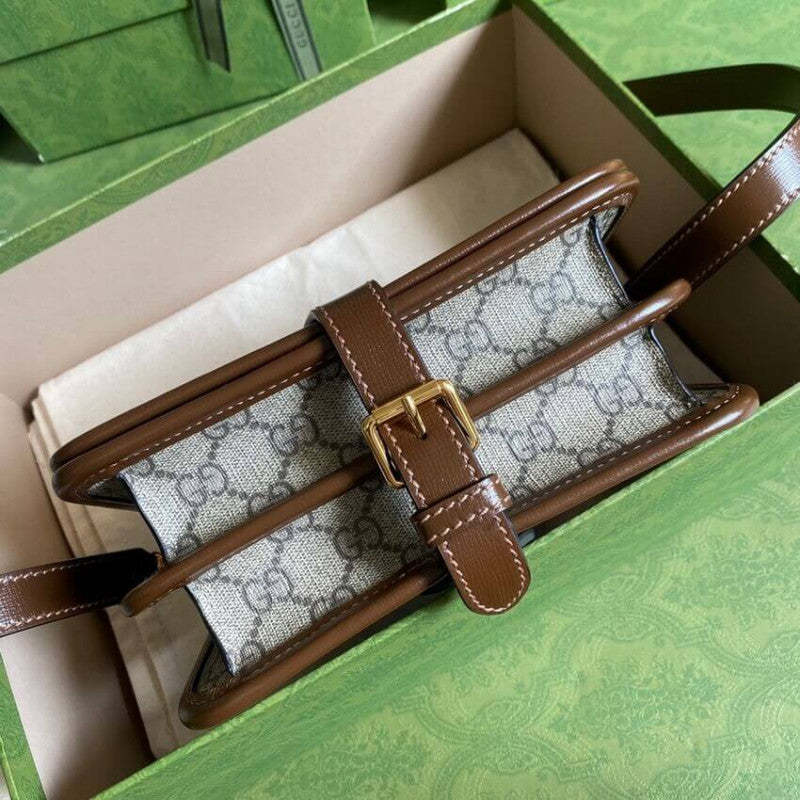 Mini Shoulder Bag with Interlocking G in GG Supreme 671620
