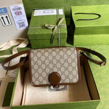 Mini Shoulder Bag with Interlocking G in GG Supreme 671620