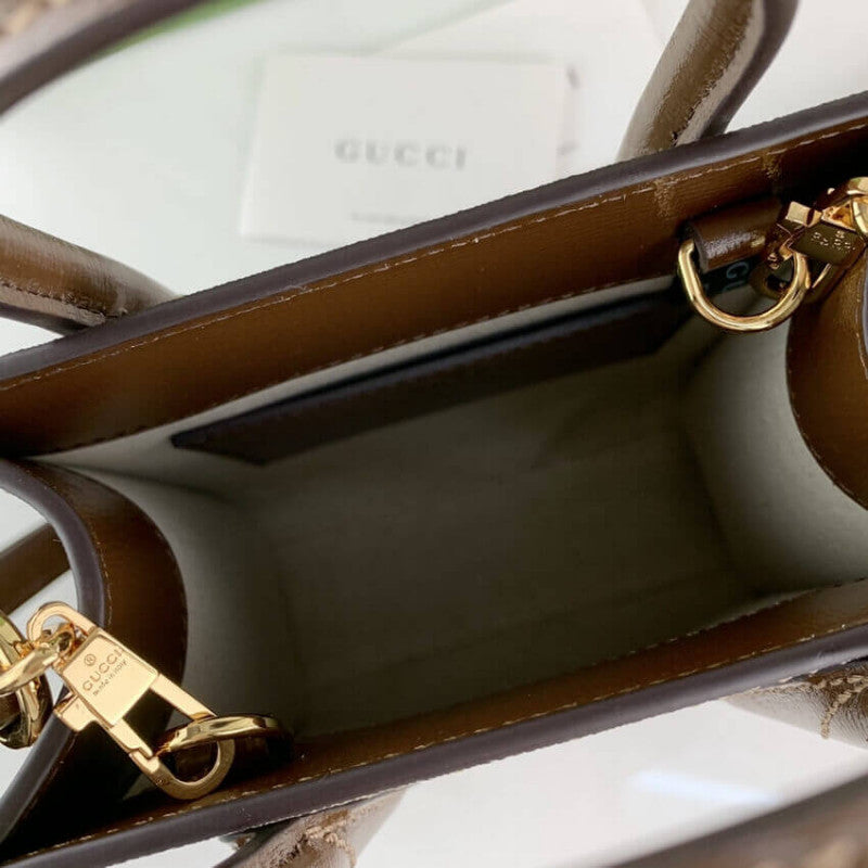 Mini Tote Bag with Interlocking G in GG Supreme 671623