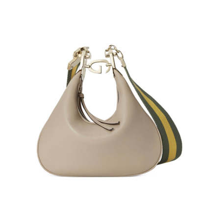 Oatmeal Leather Attache large Shoulder Bag 699409