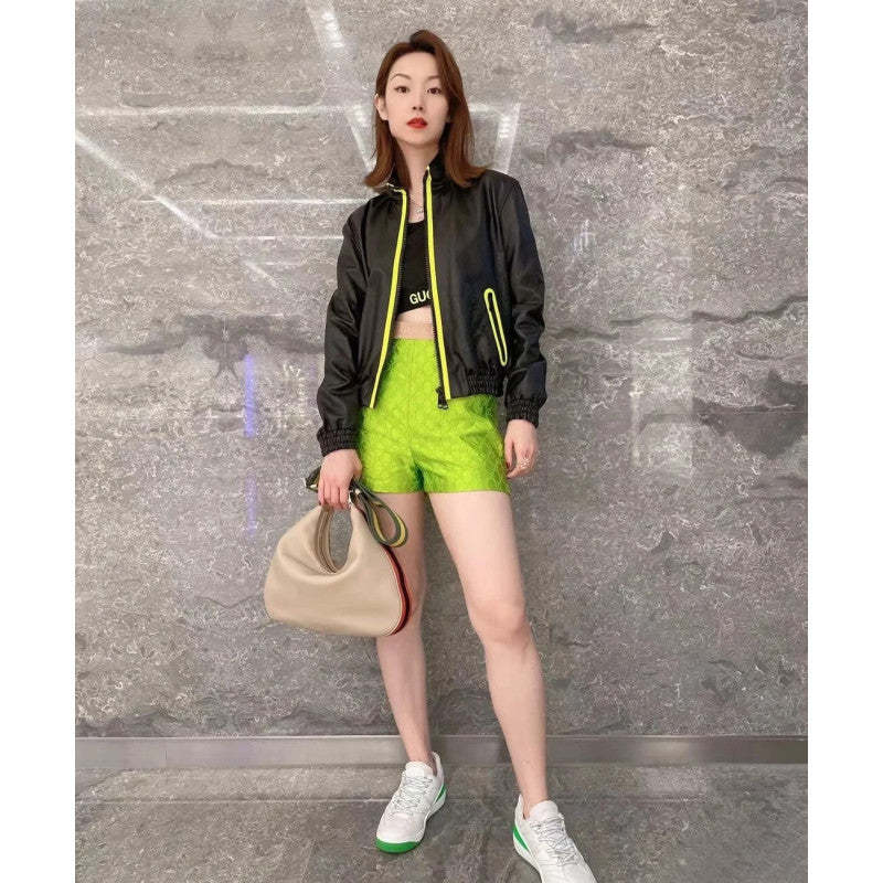 Oatmeal Leather Attache Medium Shoulder Bag 702823