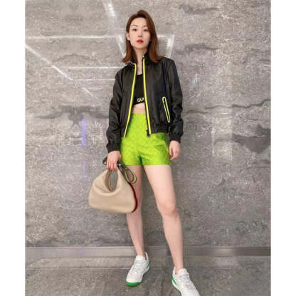 Oatmeal Leather Attache Medium Shoulder Bag 702823