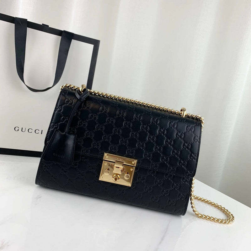 Padlock Medium Signature GG Shoulder Bag 409486