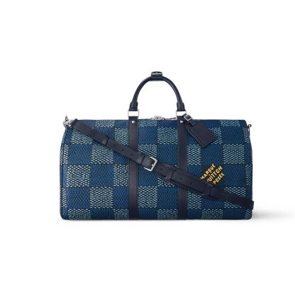 LUV BLUE KEEPALL BANDOULIÈRE BAG N40861 – 19.7 IN/50 CM