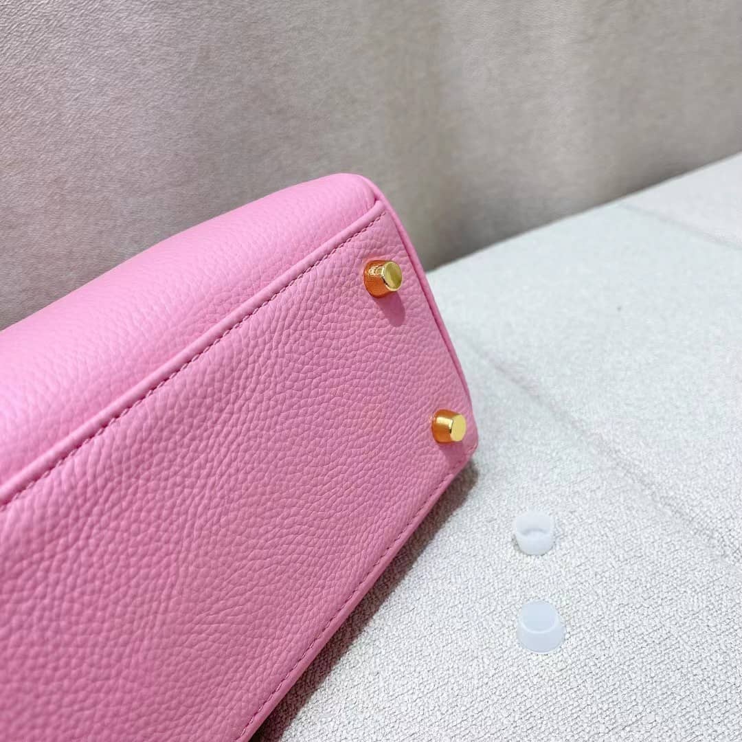HERMÈS KELLY 28 SELLIER HANDBAG IN ROSE CONFETTI EPSOM LEATHER 28CM