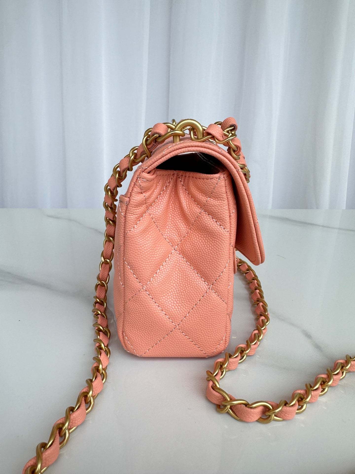 Light Orange Mini Flap Bag  AS5239