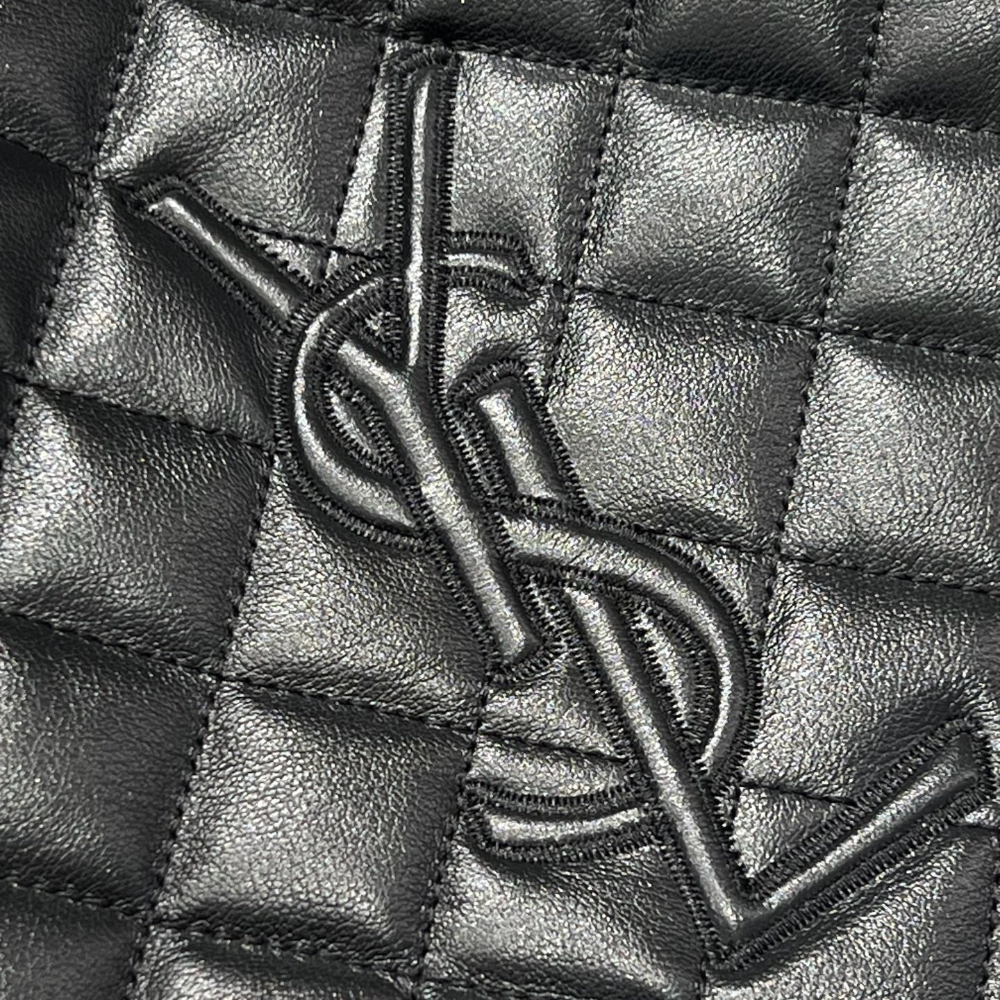 YSL bag 59cm Black Gold Calfskin