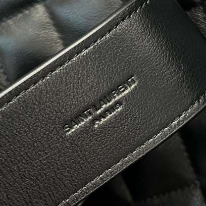 YSL bag 59cm Black Gold Calfskin