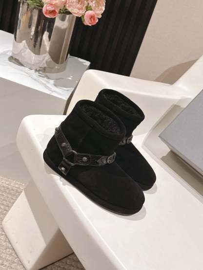 Balenciaga Alaska soft boots black suede 467186