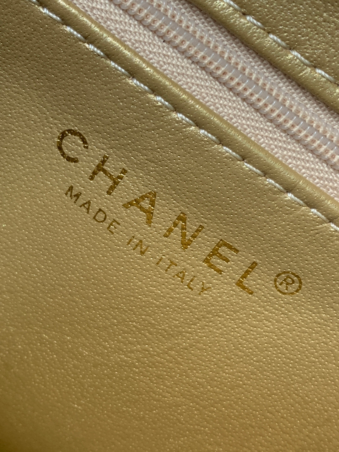 cc 24a nano 19cm kelly shopper bag metallic gold lambskin