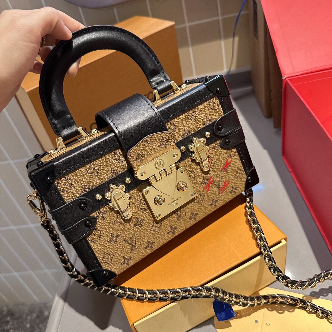 LV PETITE MALLE MONOGRAM BROWN 20CM