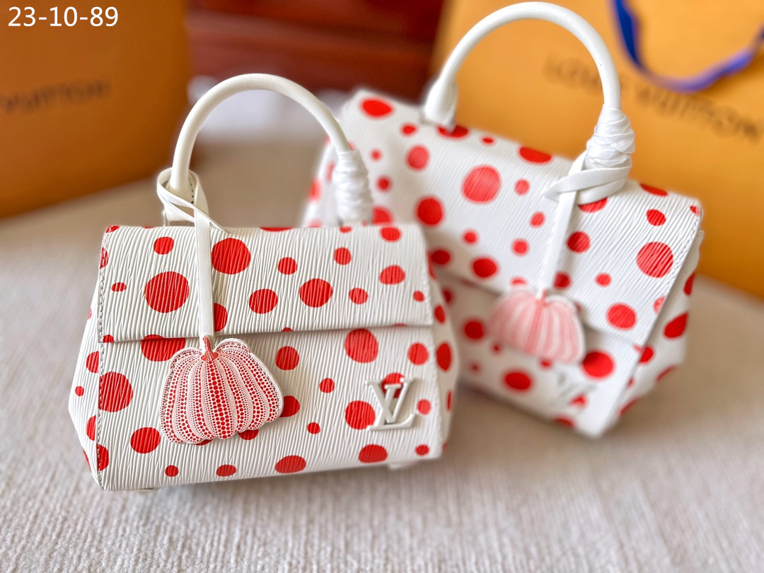 LV LV X YK CLUNY MINI WHITE AND RED 25CM M21722