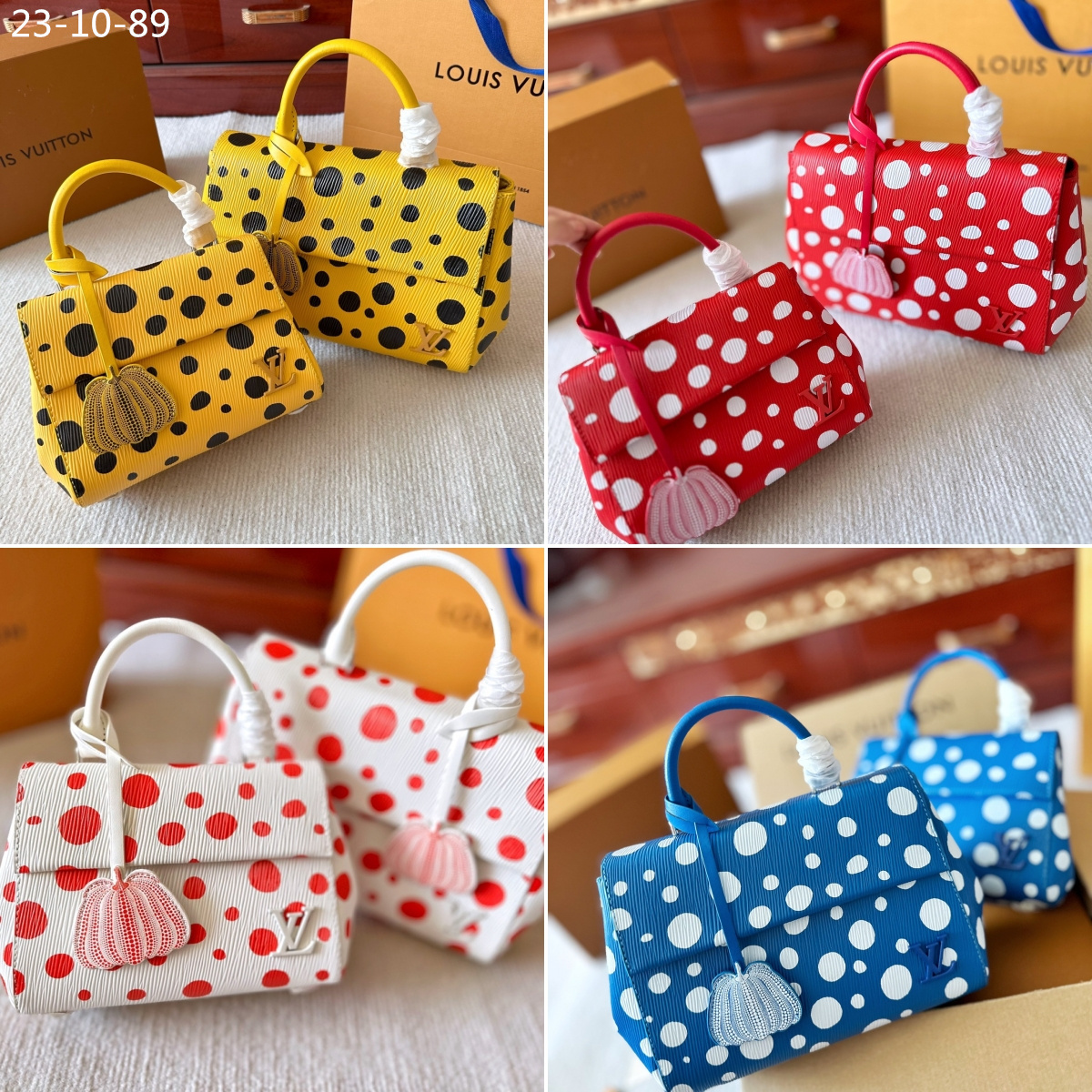 LV LV X YK CLUNY MINI WHITE AND RED 25CM M21722