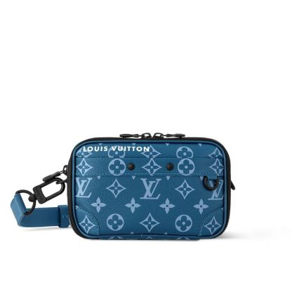 LV ALPHA WEARABLE WALLET BLUE 18CM M82801