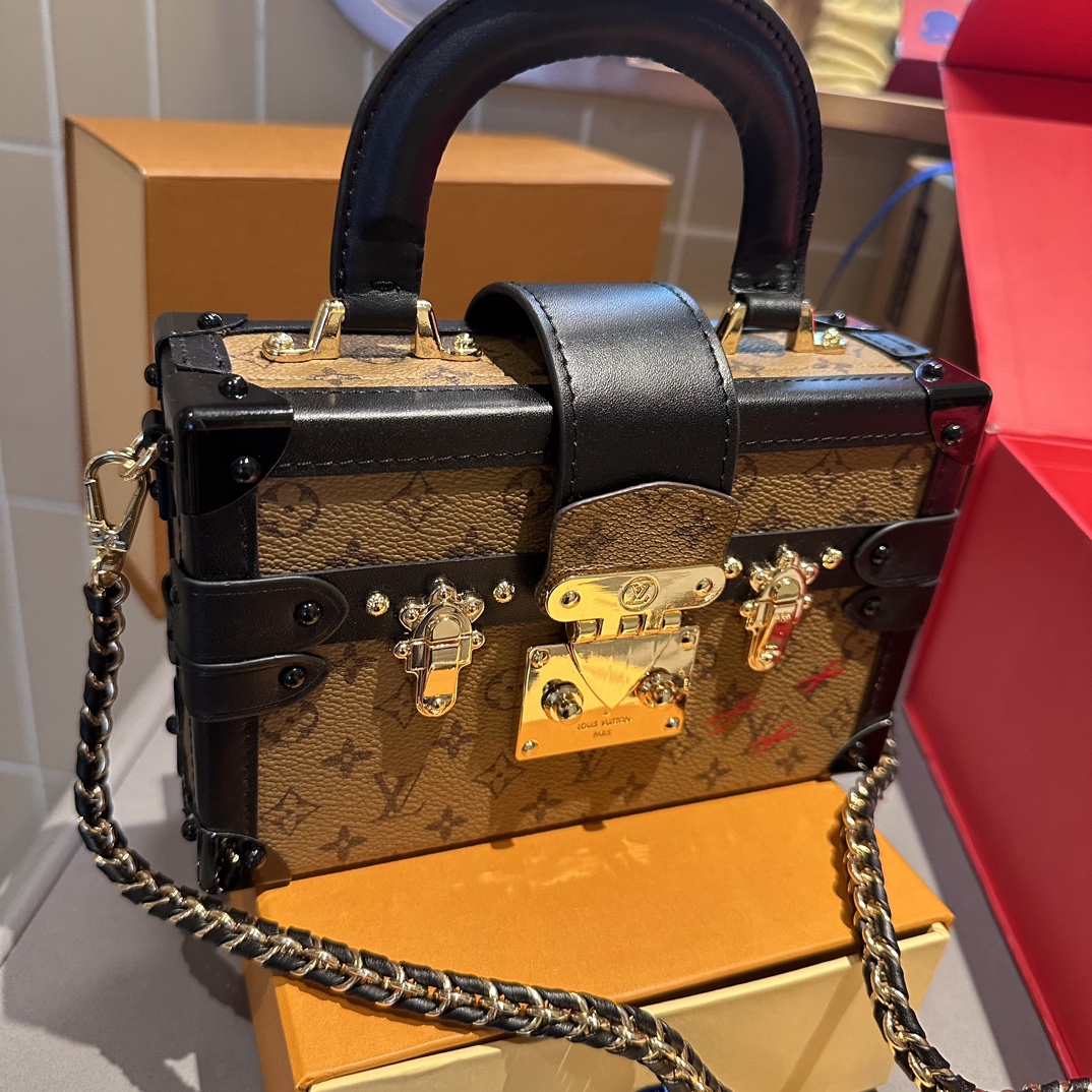 LV PETITE MALLE MONOGRAM BROWN 20CM