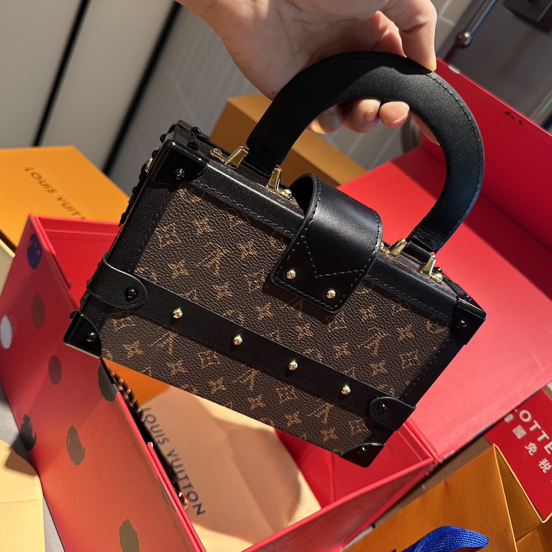LV PETITE MALLE MONOGRAM DARK BROWN 20CM