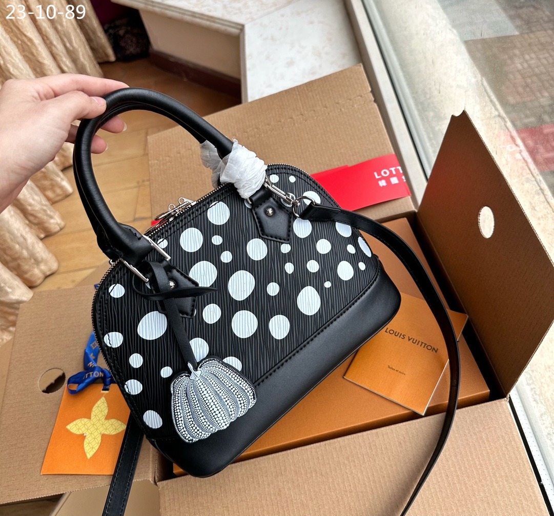 LV ALMA BB LV X YK BAG BLACK AND WHITE 24CM M21699