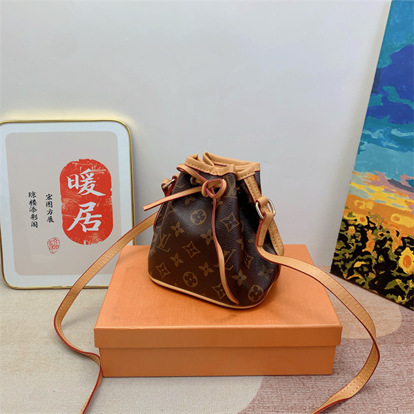 LV NANO NOÉ BAG MONOGRAM BROWN 16CM