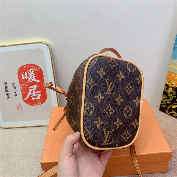 LV NANO NOÉ BAG MONOGRAM BROWN 16CM