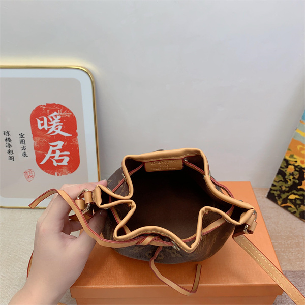 LV NANO NOÉ BAG MONOGRAM BROWN 16CM