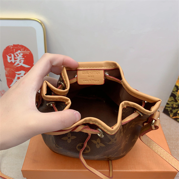 LV NANO NOÉ BAG MONOGRAM BROWN 16CM