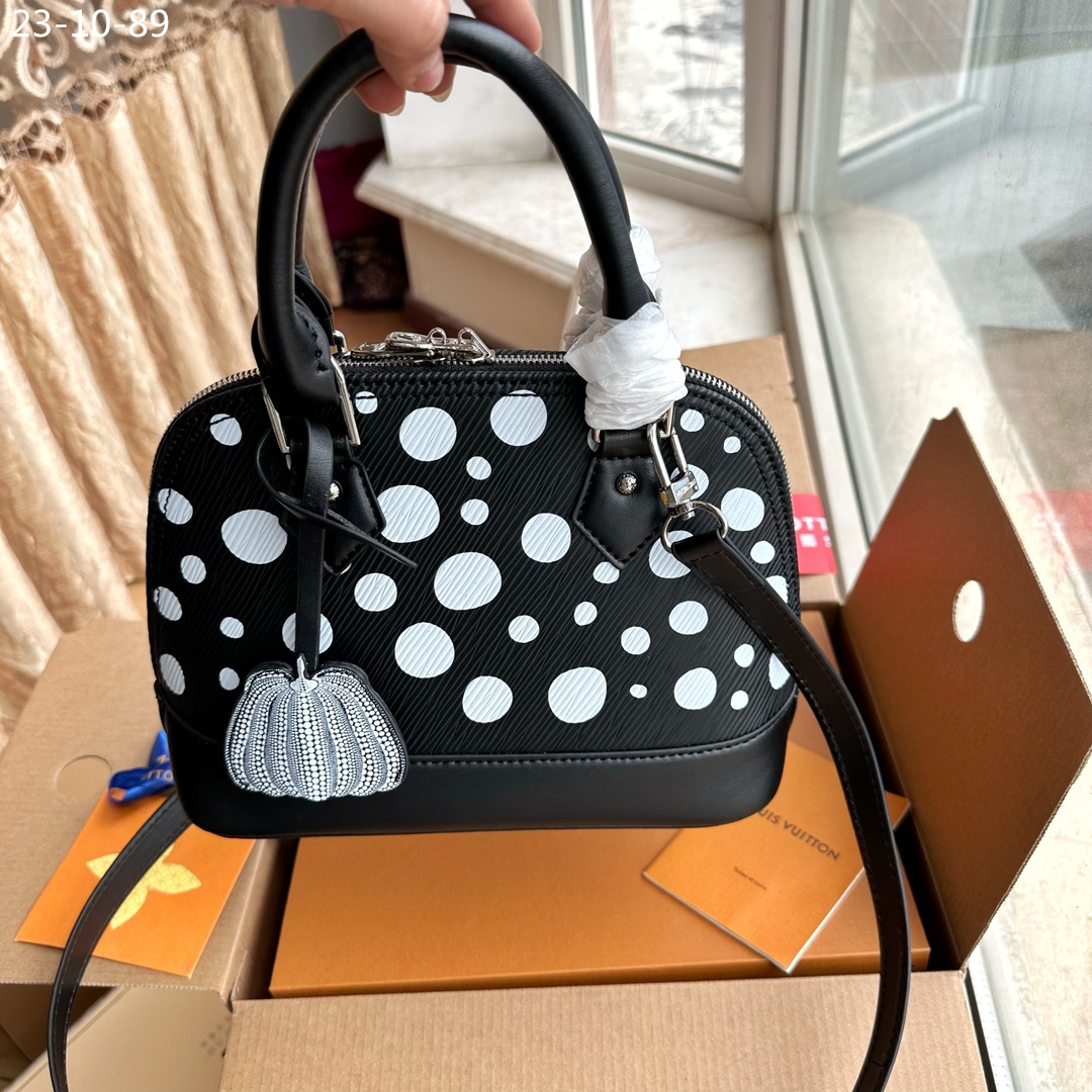 LV ALMA BB LV X YK BAG BLACK AND WHITE 24CM M21699