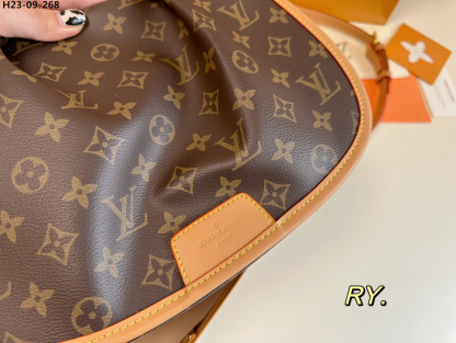 LV MENILMONTANT PM SHOULDER CROSSBODY BAG BROWN 28CM M40474