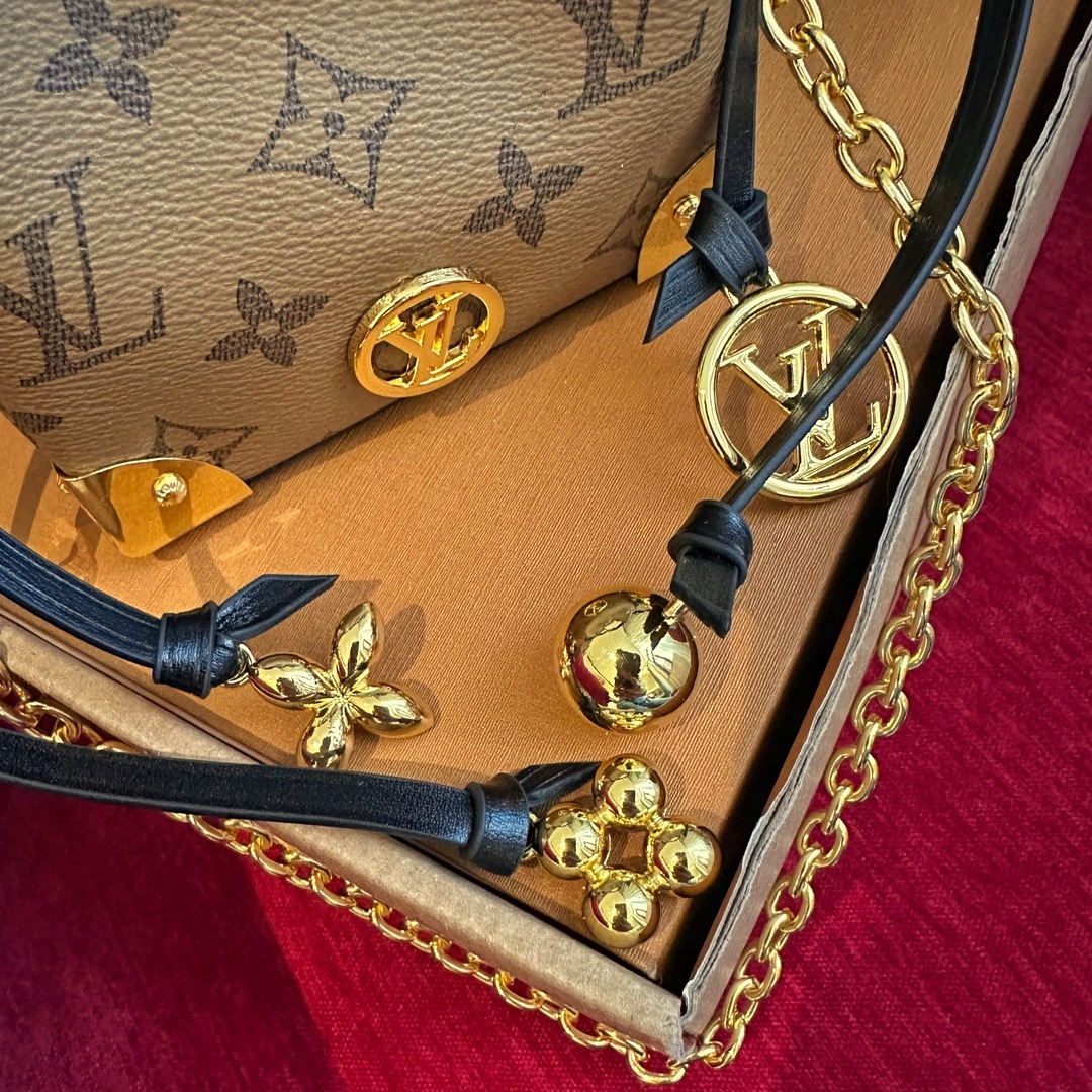 LV NOÉ PURSE MONOGRAM BROWN 12CM