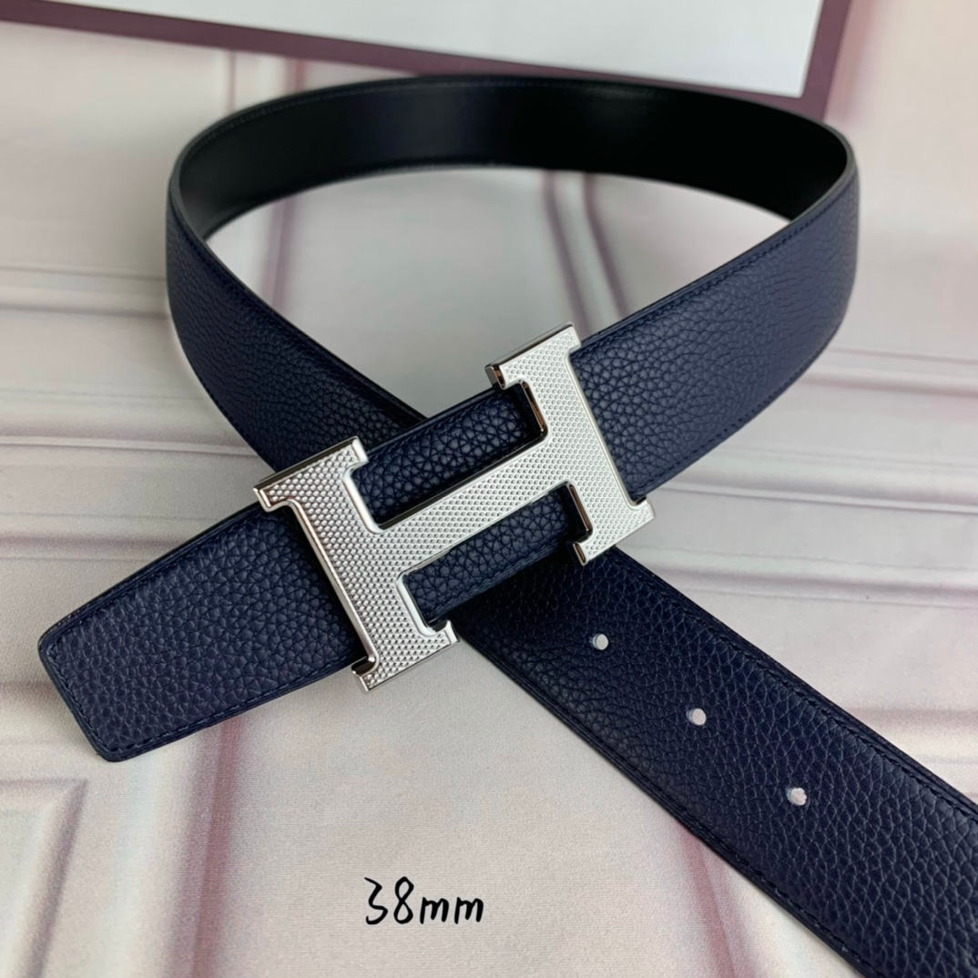 HM BELT TOGO SWIFT BUCKLE BLUE 38MM