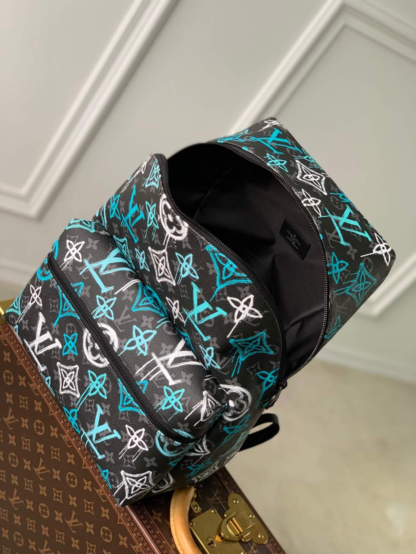 M21395 DISCOVERY BACKPACK Monogram Eclipse 30cm green