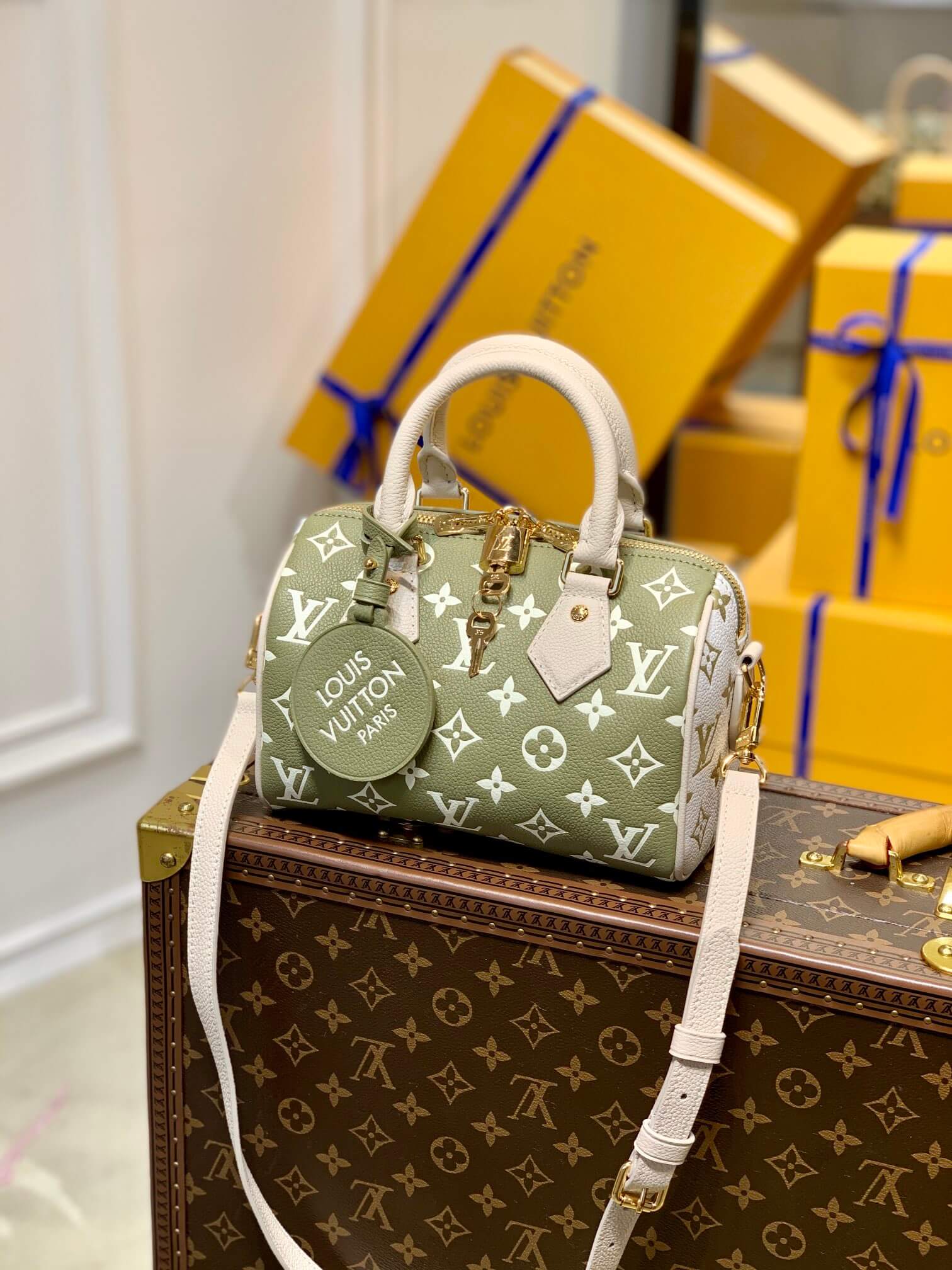 M46118 Speedy Bandoulière 20 Monogram Empreinte green