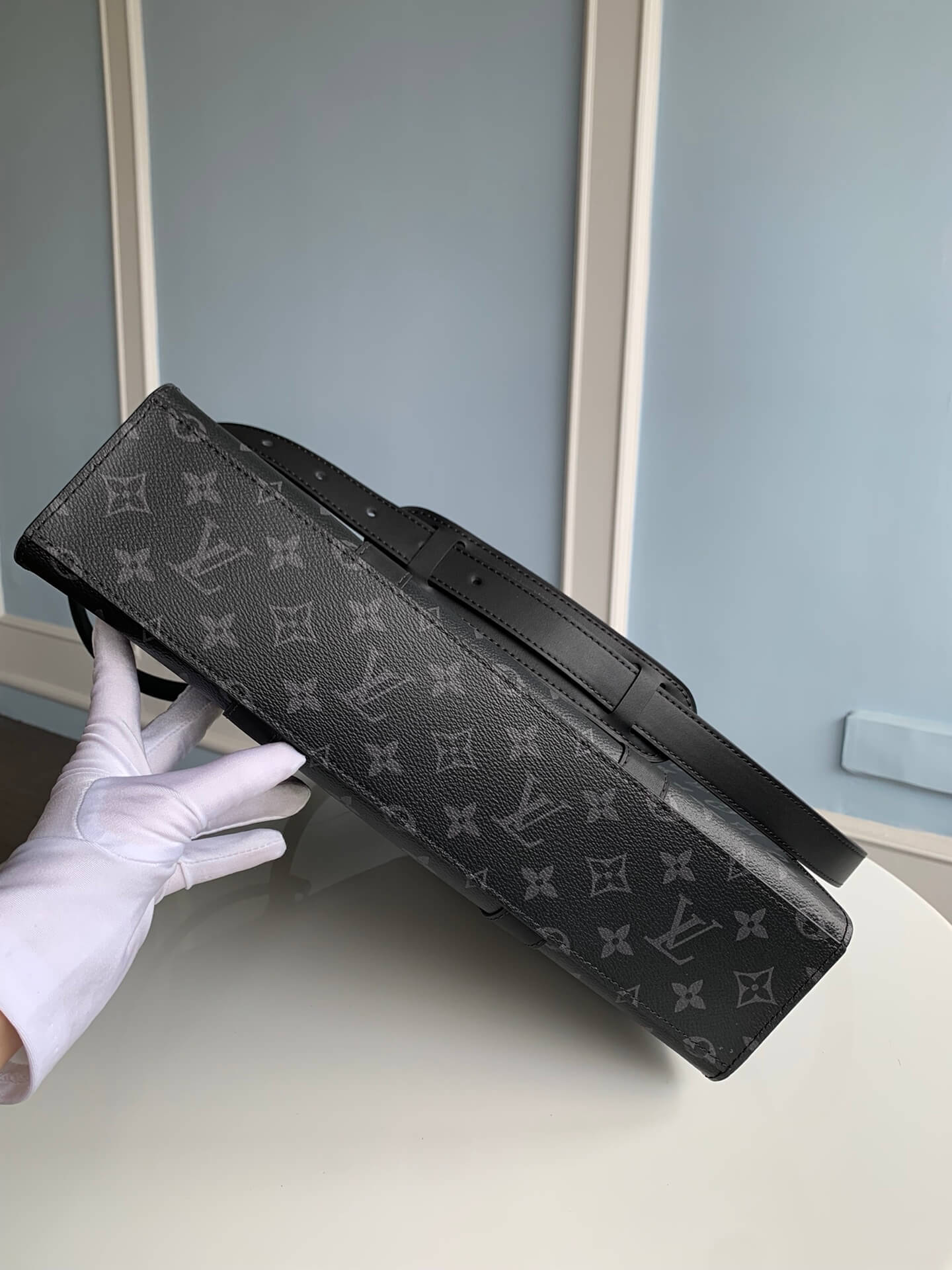 M46452 SAC PLAT MM Handbag Monogram Chess 36.5cm black