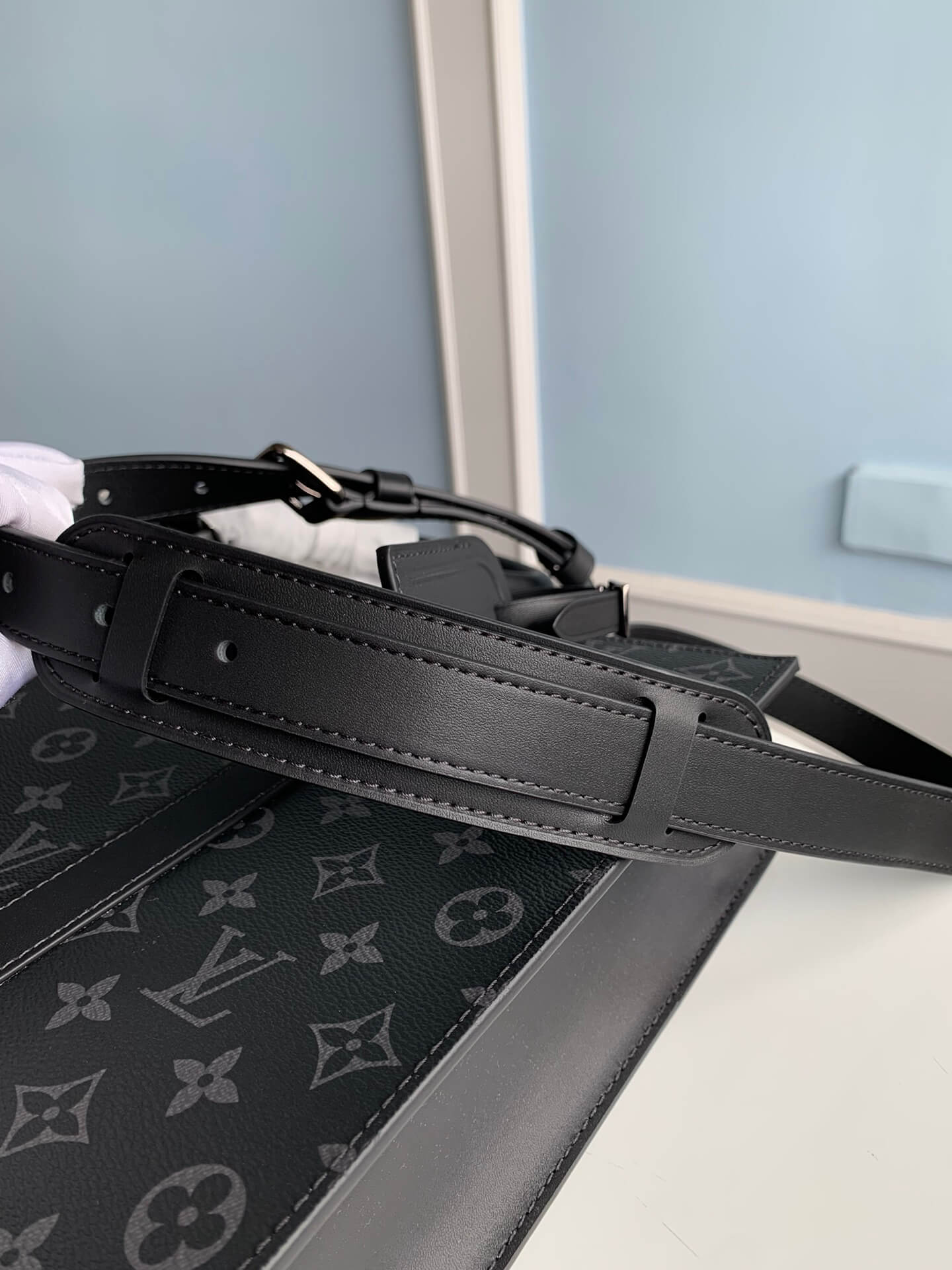 M46452 SAC PLAT MM Handbag Monogram Chess 36.5cm black