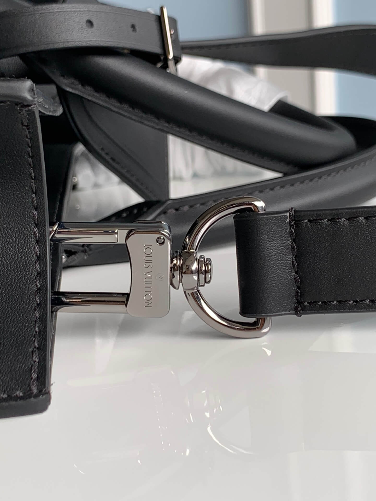 M46452 SAC PLAT MM Handbag Monogram Chess 36.5cm black