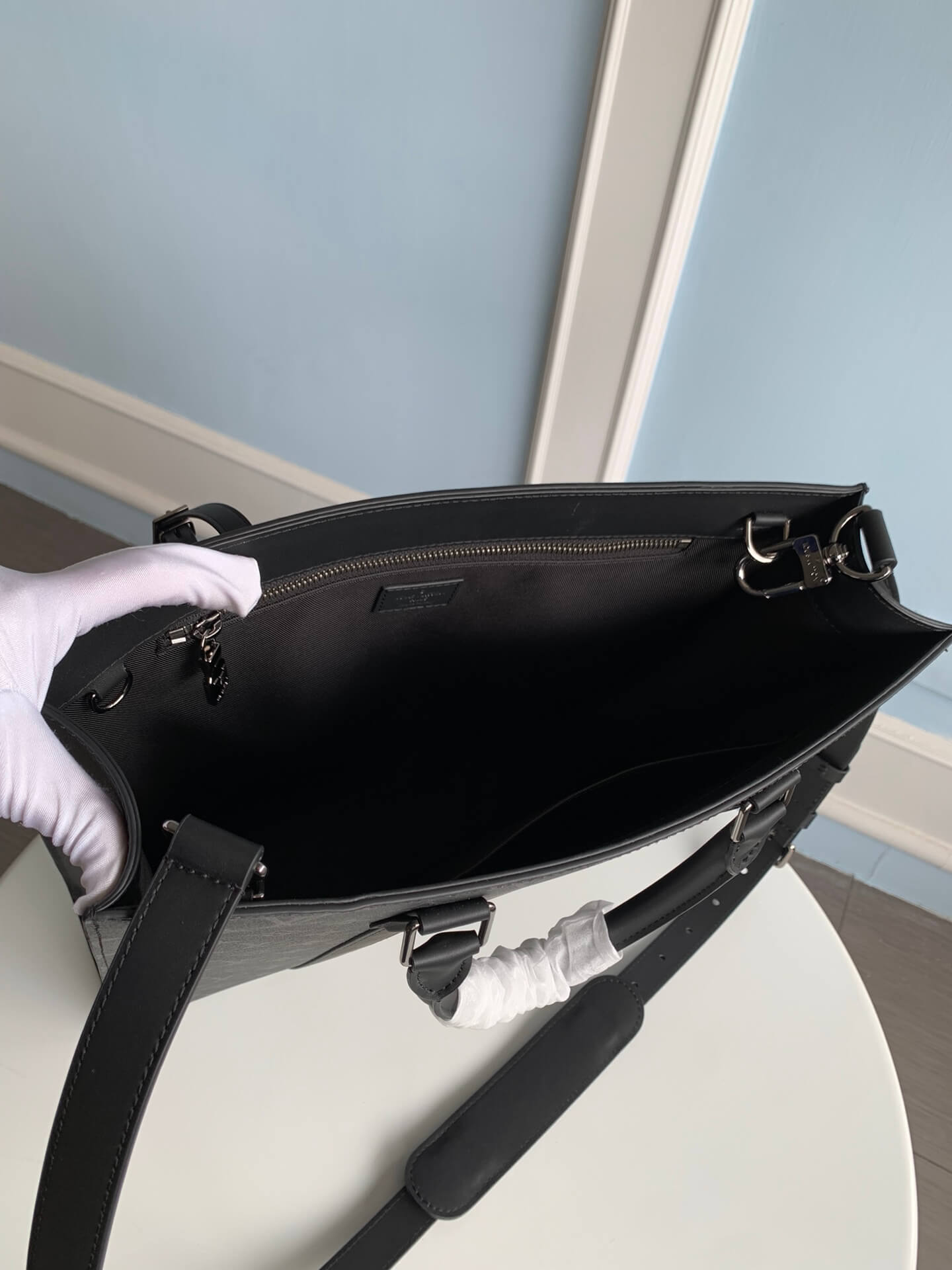 M46452 SAC PLAT MM Handbag Monogram Chess 36.5cm black