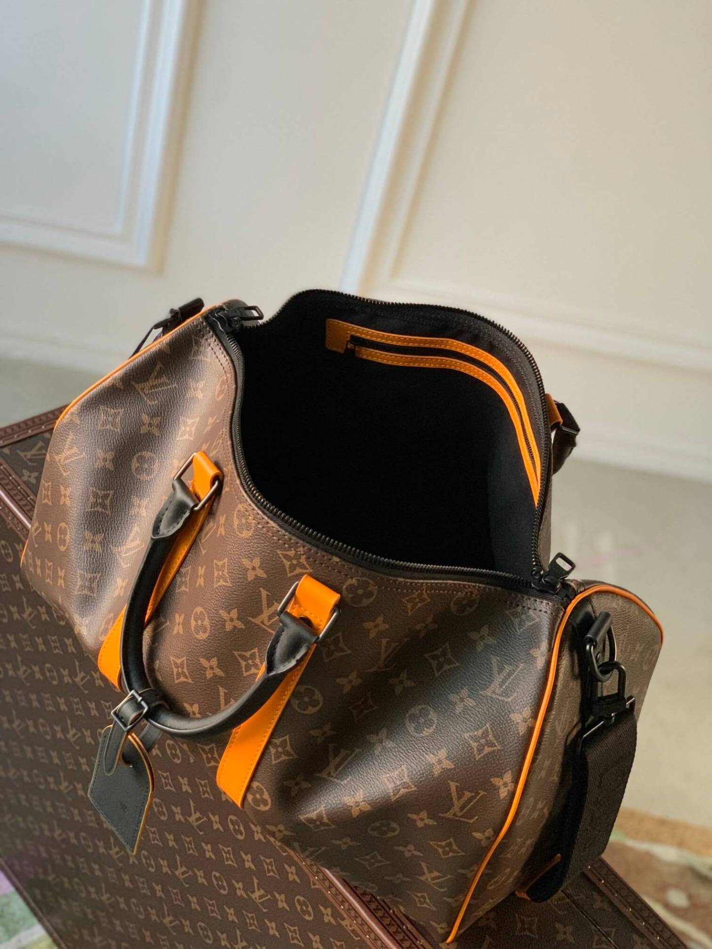 m46703 KEEPALL BANDOULIÈRE 45cm Monogram Macassar