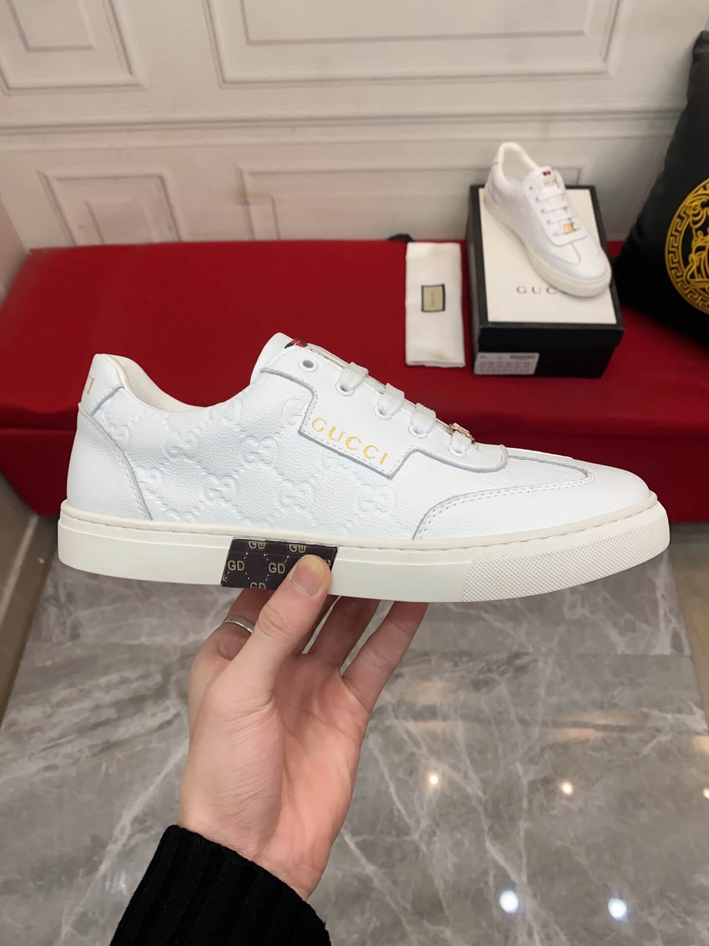 GG Men's shoes Casual Korean style 38-44 Men's Size white