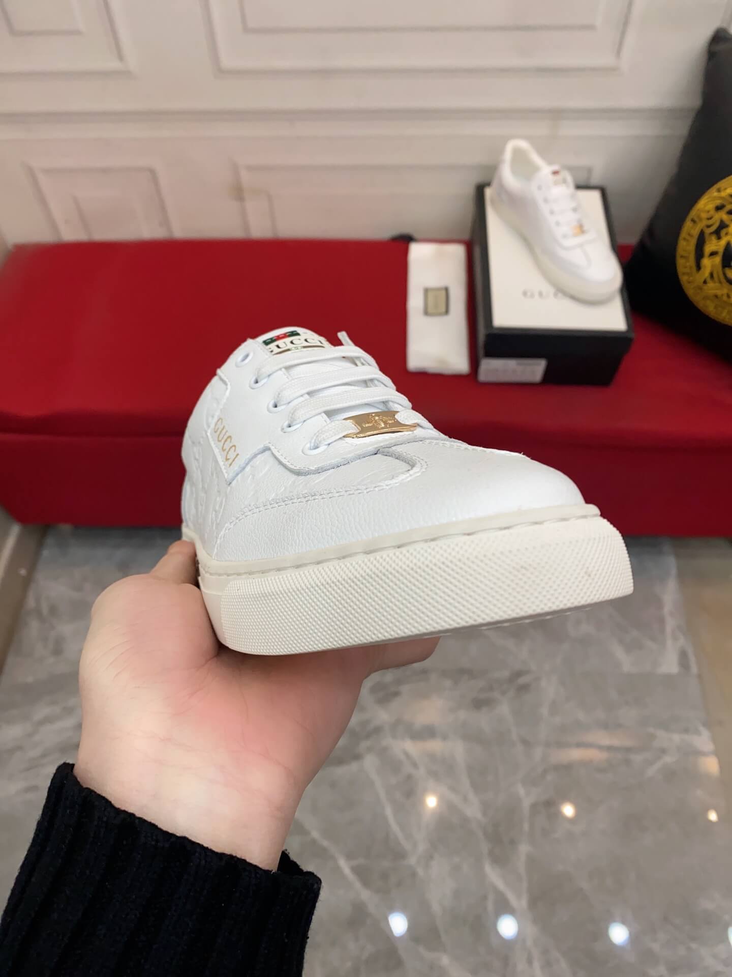 GG Men's shoes Casual Korean style 38-44 Men's Size white