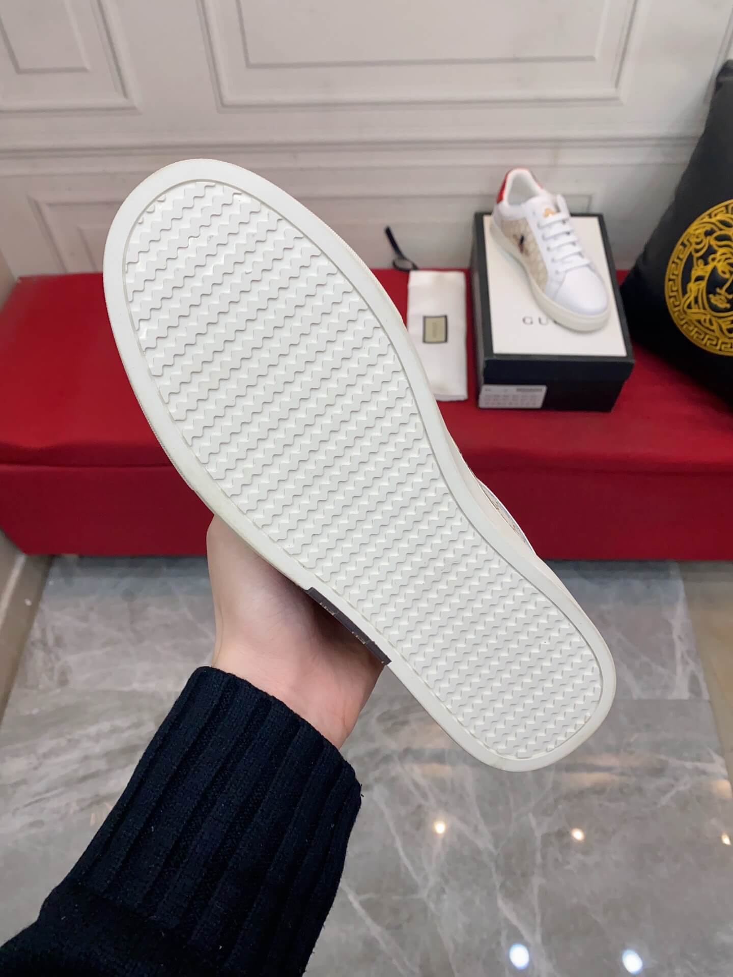 GG Men's shoes Casual Korean style 38-44 Men's Size white