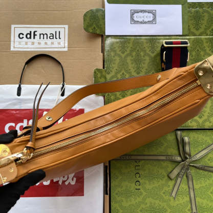 gg Atache Large Shoulder Bag Brown For Women, Women’s Bags 13.8in/35cm gg‎ 702823 UXWBG 3162