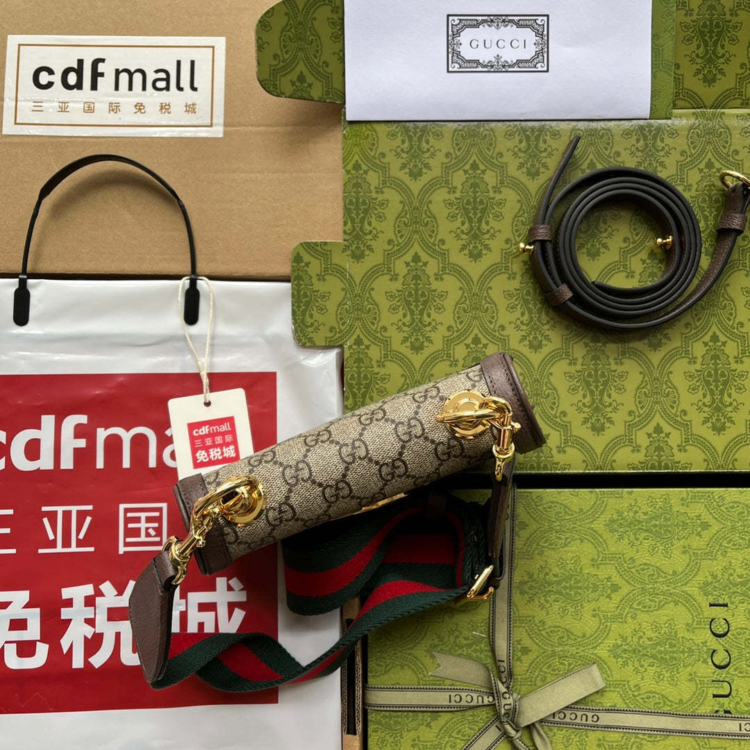 gg Blondie Mini Bag Brown And Beige For Women, Women’s Bags 8.7in/22cm gg