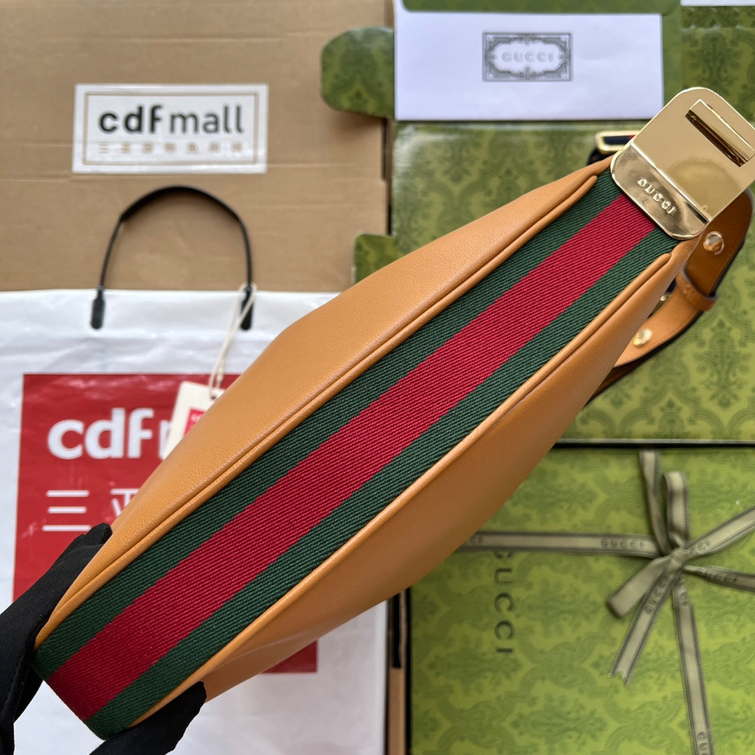 gg Atache Large Shoulder Bag Brown For Women, Women’s Bags 13.8in/35cm gg‎ 702823 UXWBG 3162