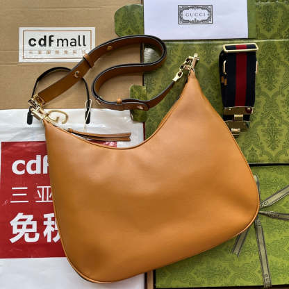 gg Atache Large Shoulder Bag Brown For Women, Women’s Bags 13.8in/35cm gg‎ 702823 UXWBG 3162