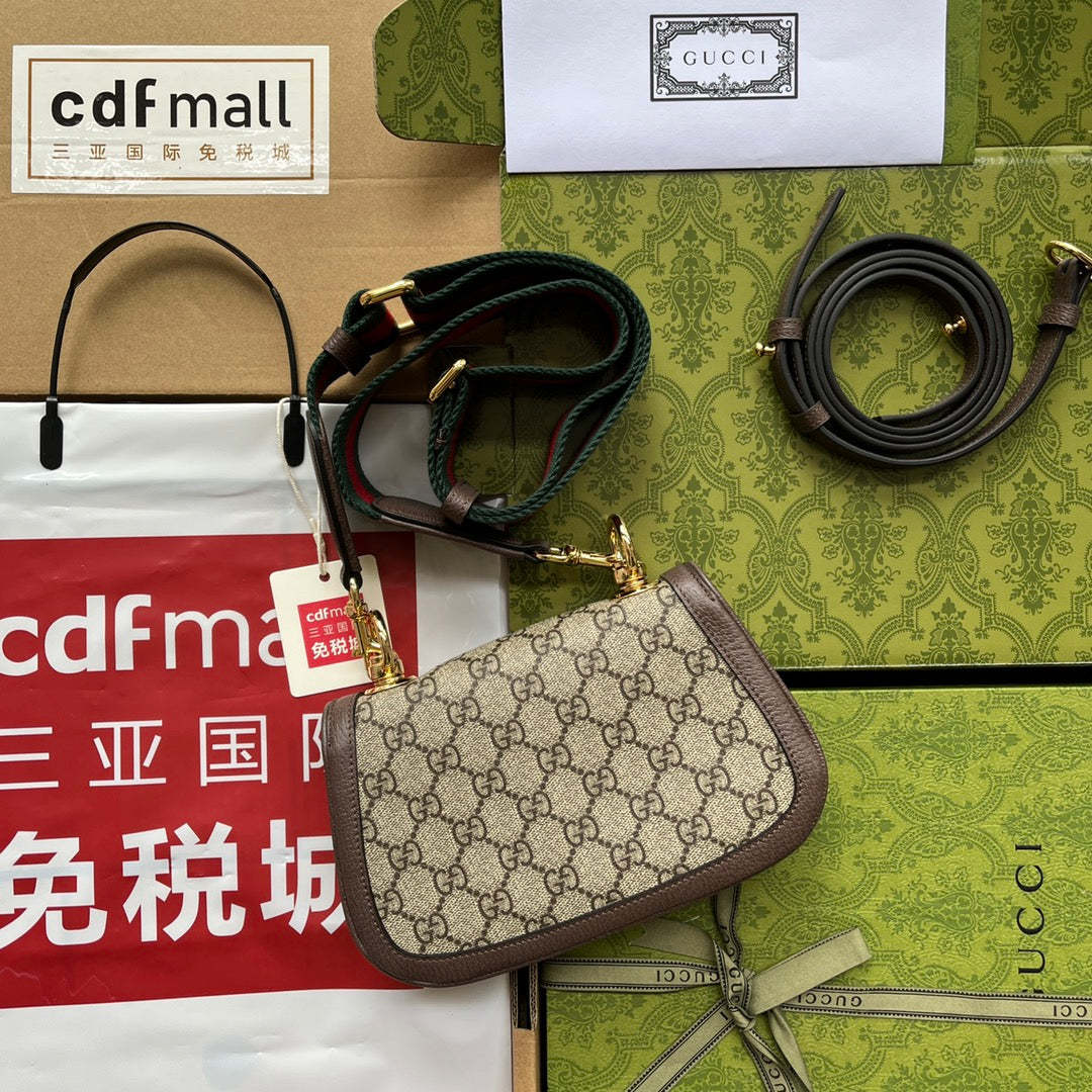 gg Blondie Mini Bag Brown And Beige For Women, Women’s Bags 8.7in/22cm gg