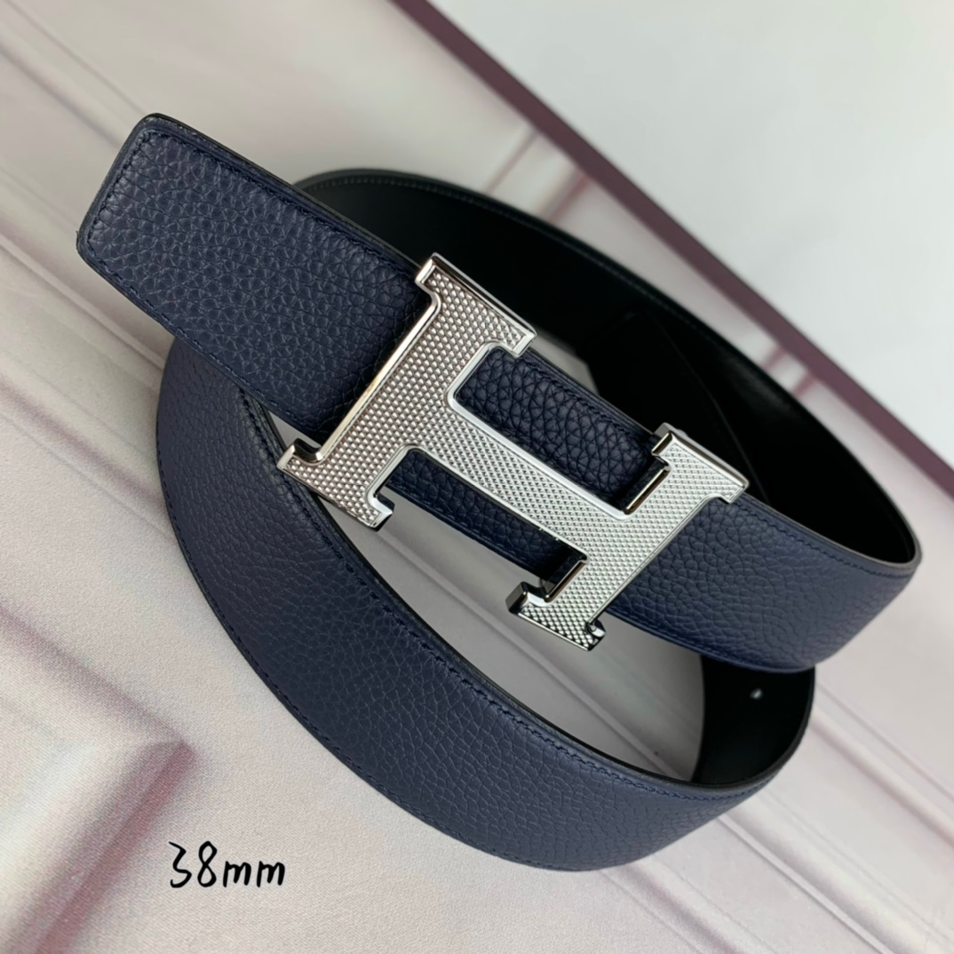 HM BELT TOGO SWIFT BUCKLE BLUE 38MM